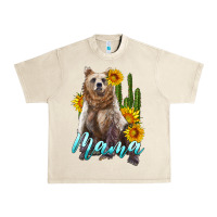 Sandshell mama bear with sunflowers and cactus Urban Heavy Tee - Artiststas