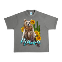 Tornado mama bear with sunflowers and cactus Urban Heavy Tee - Artiststas