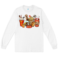 White labradoodle coffee cups Long Sleeve Tee - Zillion Design Studio