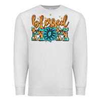 Oatmeal Heather blessed mom with gemstone Premium Sweatshirt - AdoDesignShop