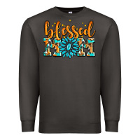Smoke blessed mom with gemstone Premium Sweatshirt - AdoDesignShop