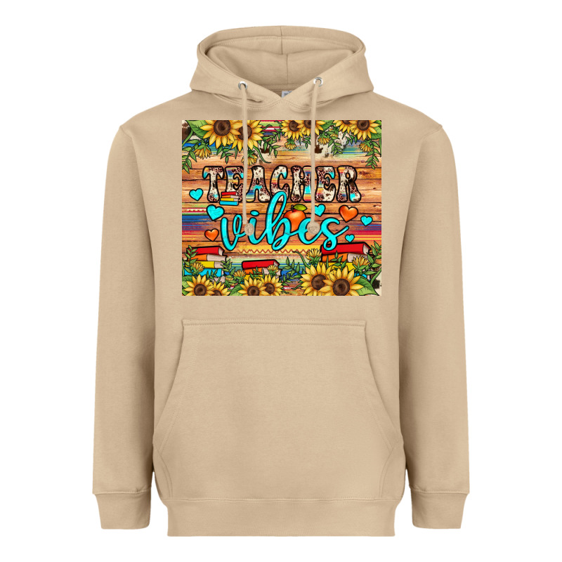 Teacher Vibes Heavyweight Hoodie by JahusDesignShop | Teevron