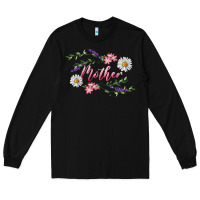 Black floral mother Long Sleeve Tee - RanaPortraitStore