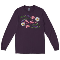 Plum floral mother Long Sleeve Tee - RanaPortraitStore