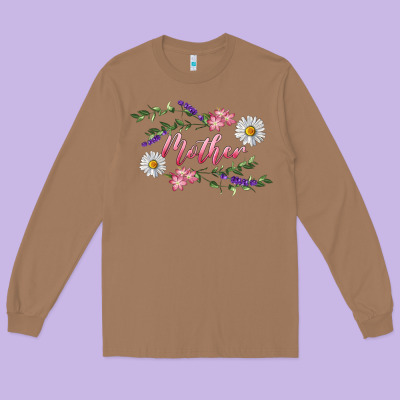 Long Sleeve Tee floral mother