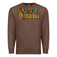 Chestnut blessed mama Premium Sweatshirt - AdoDesignShop