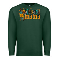 Sports Green blessed mama Premium Sweatshirt - AdoDesignShop