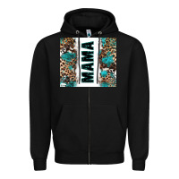 Black western mama Zipper Hoodie - Zillion Design Studio
