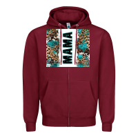Burgundy western mama Zipper Hoodie - Zillion Design Studio