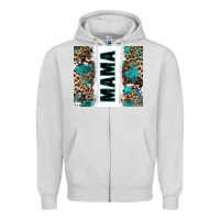 Dove Grey western mama Zipper Hoodie - Zillion Design Studio