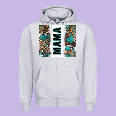 Western Mama Zipper Hoodie Designed By Zillion Design Studio