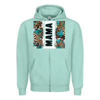 Seafoam western mama Zipper Hoodie - Zillion Design Studio