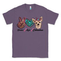 Lavender peace love chihuahua Classic Tee - RanaPortraitStore