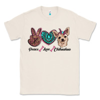 Natural peace love chihuahua Classic Tee - RanaPortraitStore