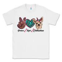 White peace love chihuahua Classic Tee - RanaPortraitStore