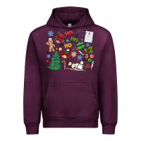 Mauve Wine nurse christmas Urban Hoodie - MaliasSmallBusiness