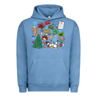 Pigment Pebble Blue nurse christmas Urban Hoodie - MaliasSmallBusiness