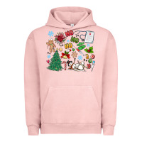 Pigment Salmon nurse christmas Urban Hoodie - MaliasSmallBusiness