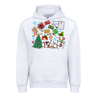 White nurse christmas Urban Hoodie - MaliasSmallBusiness