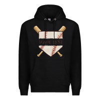 Black preview custom baseball Premium Hoodie - MaliasSmallBusiness