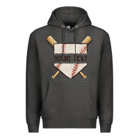 Charcoal Heather preview custom baseball Premium Hoodie - MaliasSmallBusiness