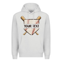 Dove Grey preview custom baseball Premium Hoodie - MaliasSmallBusiness