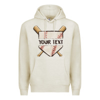 Oatmeal Heather preview custom baseball Premium Hoodie - MaliasSmallBusiness