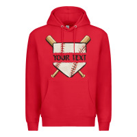 Red preview custom baseball Premium Hoodie - MaliasSmallBusiness