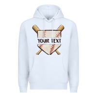 White preview custom baseball Premium Hoodie - MaliasSmallBusiness