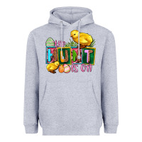 Heather Grey the hunt is on Heavyweight Hoodie - AdoDesignShop