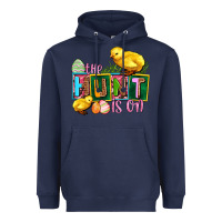 Navy the hunt is on Heavyweight Hoodie - AdoDesignShop