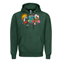 Sports Green summer cna Zipper Hoodie - Zillion Design Studio