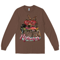 Chestnut mother's day mama bear wıth bandana and glasses Long Sleeve Tee - RanaPortraitStore
