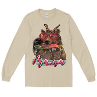 Mushroom mother's day mama bear wıth bandana and glasses Long Sleeve Tee - RanaPortraitStore