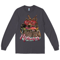Smoke mother's day mama bear wıth bandana and glasses Long Sleeve Tee - RanaPortraitStore