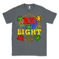 Charcoal Heather be the light Classic Tee - Zillion Design Studio