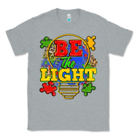 Heather Grey be the light Classic Tee - Zillion Design Studio