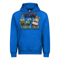 Cobalt last night we let the liquor talk cowboy western c Urban Hoodie - NancyCooperArtShop