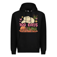 Black 100 days y'all malia Premium Hoodie - MaliasSmallBusiness