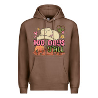 Chestnut 100 days y'all malia Premium Hoodie - MaliasSmallBusiness