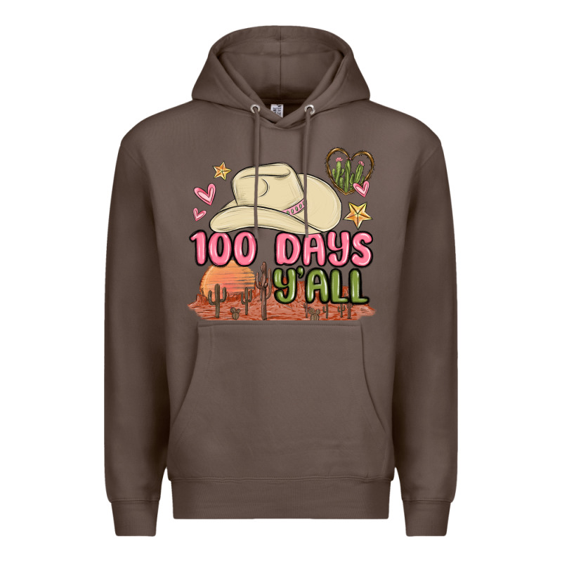 100 Days Y'all Malia Premium Hoodie by MaliasSmallBusiness | Teevron