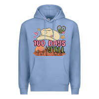 Colony Blue 100 days y'all malia Premium Hoodie - MaliasSmallBusiness