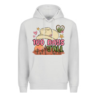 Dove Grey 100 days y'all malia Premium Hoodie - MaliasSmallBusiness