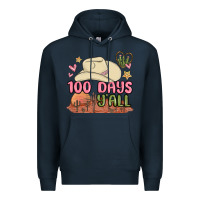 Navy 100 days y'all malia Premium Hoodie - MaliasSmallBusiness
