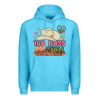 Ocean Blue 100 days y'all malia Premium Hoodie - MaliasSmallBusiness