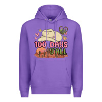 Purple 100 days y'all malia Premium Hoodie - MaliasSmallBusiness