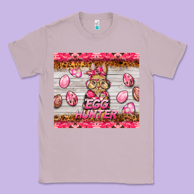 Easter Pink Camouflage Egg Hunter  Bunny Classic Tee Designed By Barkaloodesign