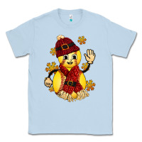 Dusty Blue Softball Christmas With Hat And Glove Classic Tee - FaDigitalArtStudio