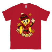 Red Softball Christmas With Hat And Glove Classic Tee - FaDigitalArtStudio
