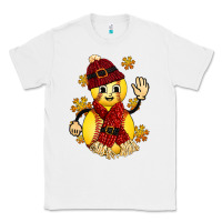 White Softball Christmas With Hat And Glove Classic Tee - FaDigitalArtStudio